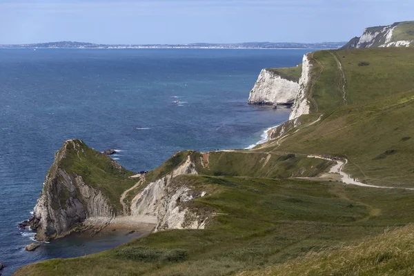 Jurské pobřeží poblíž Lulworth v Dorsetu - Anglie — Stock fotografie