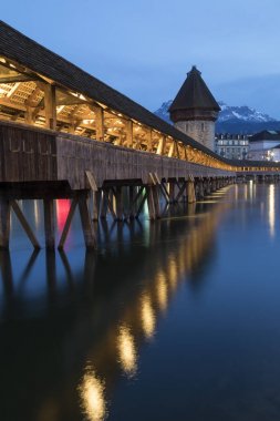 Chapel Bridge - Lucerne - Switzerland clipart