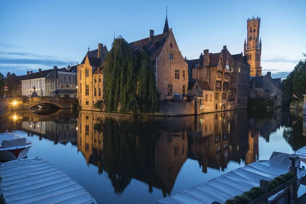 Rozenhoedkaai - Bruggy - Belgie — Stock fotografie