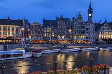 Graslei - Ghent - Belçika