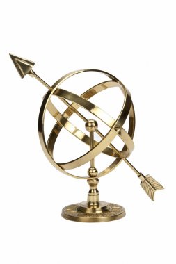 Armillary izole küre-