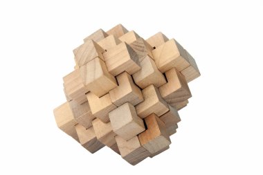 Ahşap Puzzle - izole