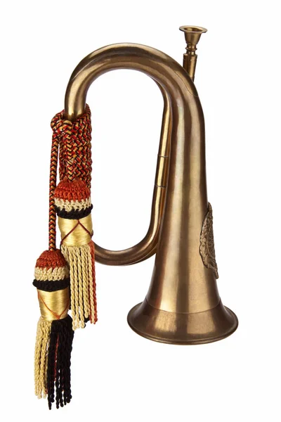 Geïsoleerde Bugle — Stockfoto