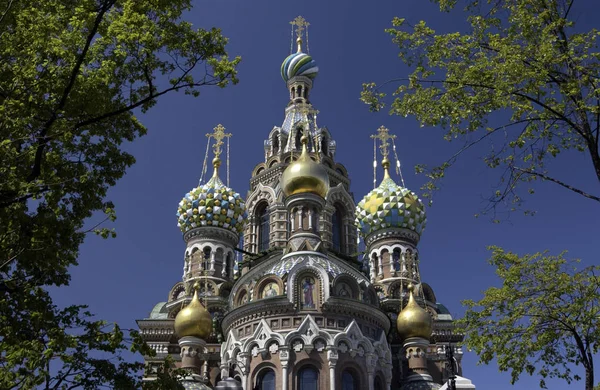 Kerk van de Verlosser op het Bloed Spilled - St. Petersburg - Rusland — Stockfoto