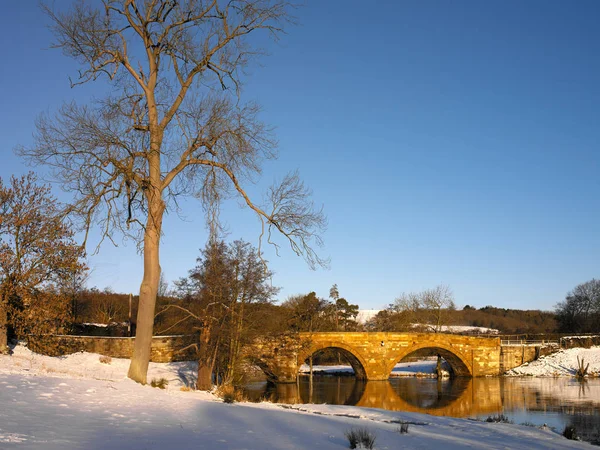 Tempo de Inverno - North Yorkshire - Reino Unido — Fotografia de Stock