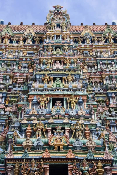 Minakshi Sundareshvera 印度教寺庙-马杜赖-印度 — 图库照片