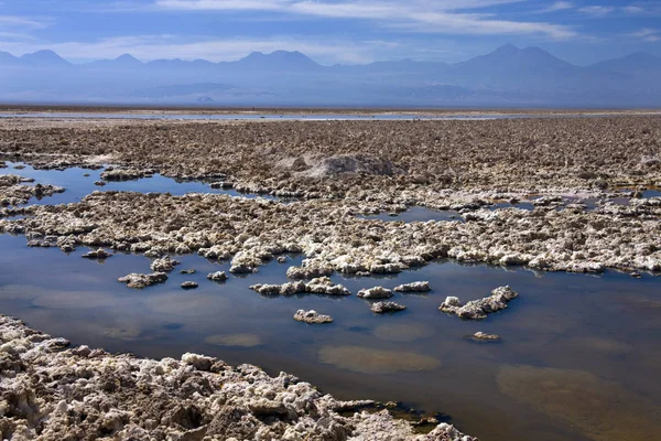 Бассейн с солью - Atacama Salt Flats - Чили — стоковое фото