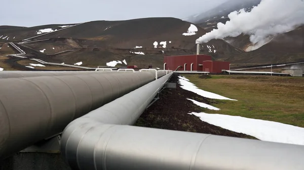 Krafla Geothermal Power Station - Iceland — Stock Photo, Image