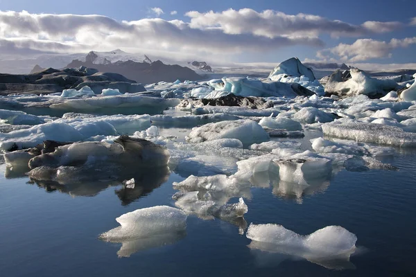 Jokulsarlon 冰川湖-冰岛 — 图库照片