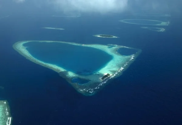 Coral Atolls in the Maldives — Stock Photo, Image