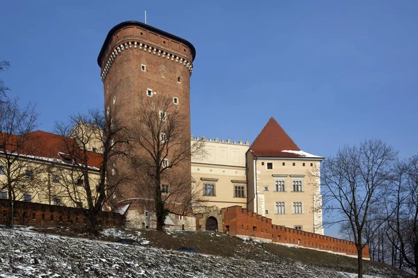 Krakow - kungliga slottet - wawel hill - Polen — Stockfoto