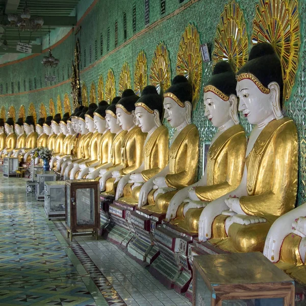 U Min Thonze Buddhů - Sagaing - Myanmar — Stock fotografie
