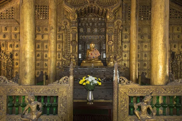 Monastero Shwe Nandew - Amarapura - Myanmar — Foto Stock