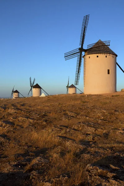 Windmills - Campo de Criptana Spain — Stok fotoğraf