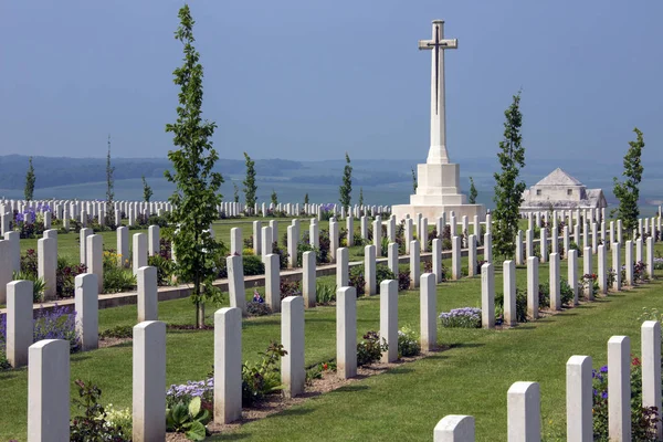 Válečný hřbitov - somme - Francie — Stock fotografie