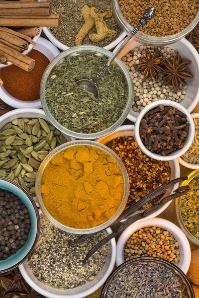 Dried Herbs and Spices — Stock Photo, Image