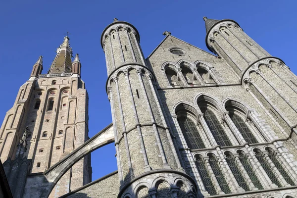 Our Lady kilise - Bruges - Belçika — Stok fotoğraf