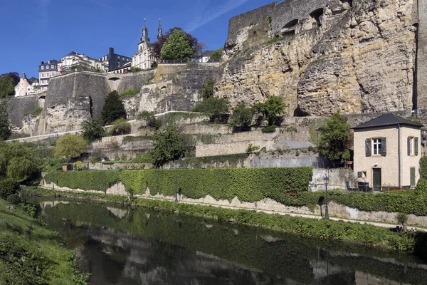 Stadsmuren in Luxemburg stad - Groothertogdom Luxemburg — Stockfoto