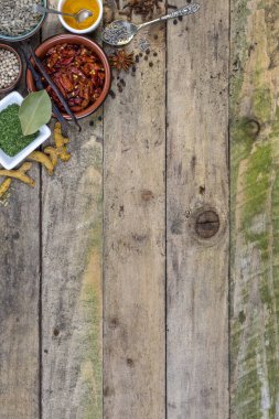 Otlar ve baharatlar - metin için yer