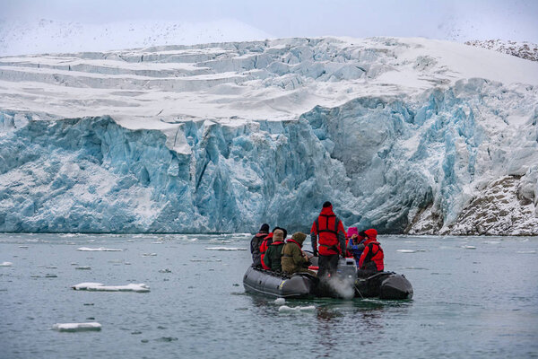 Monaco Glacier in Woodfjorden - Svalbard Islands