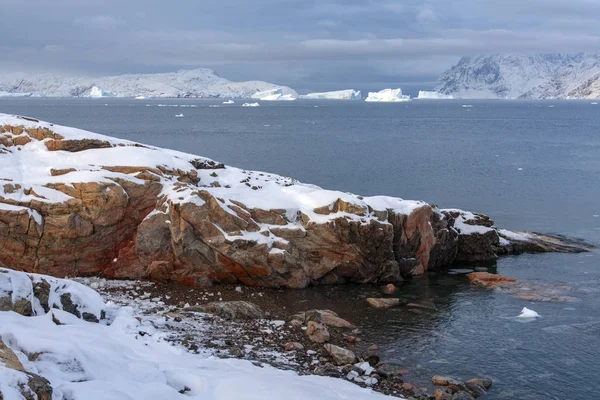 Arktik manzara - Scoresbysund - Grönland — Stok fotoğraf
