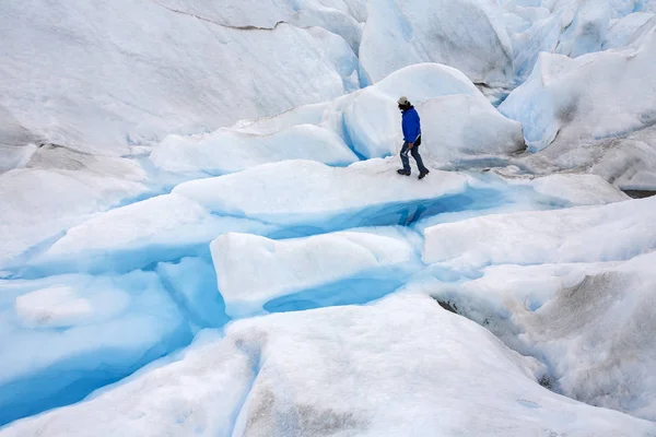 Buz dağcısı - Perito Moreno Buzulu - Patagonya - Arjantin — Stok fotoğraf