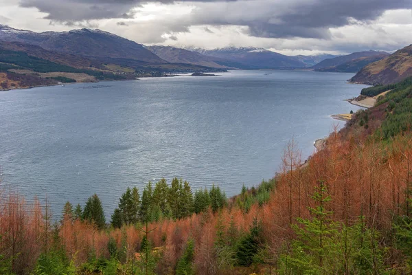 Loch Carron na costa oeste da Escócia — Fotografia de Stock