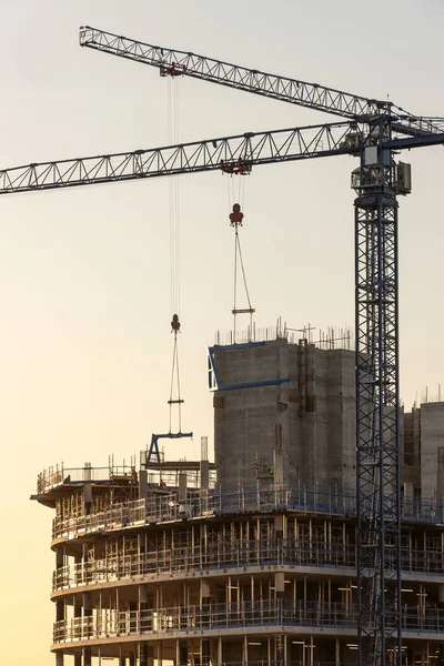 Construction Cranes - Manchester in the United Kingdom — Stock Photo, Image