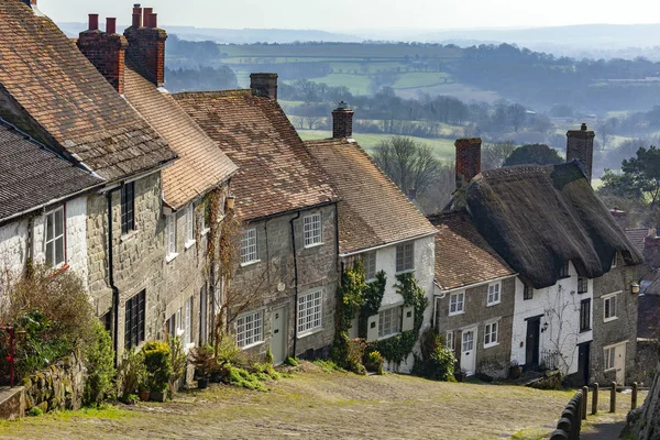 Gold hill - shaftsbury - Engeland — Stockfoto