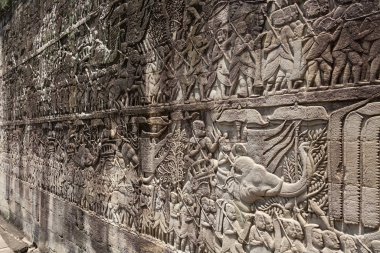 Kamboçya 'daki Angkor Wat Heykeli