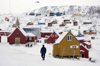 Ittoqortoormiit kasabası Scoresbysund - Grönland