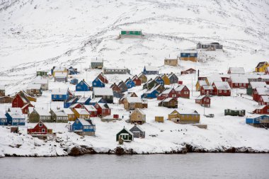 Ittoqortoormiit kasabası Scoresbysund - Grönland