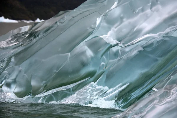 Зеленый аморфный лед - Патагония - Чили — стоковое фото