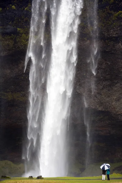 Saljalandsfoss Vízesés Izland déli részén — Stock Fotó