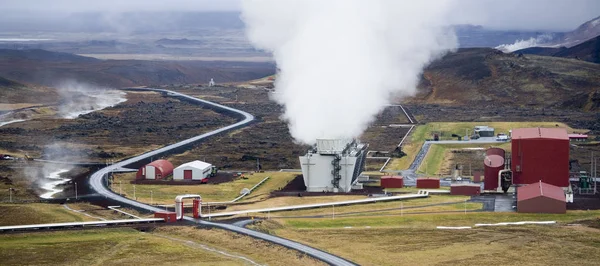 Krafla Geo thermal Power Station in Iceland — Stock Photo, Image