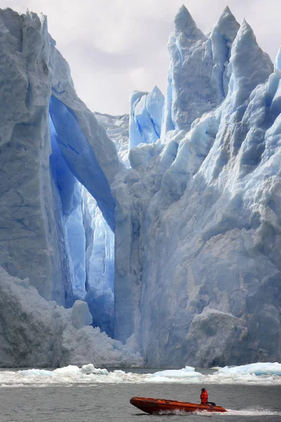 Grey Glacier v národním parku Torres del Paine - Patagonia - Chi — Stock fotografie