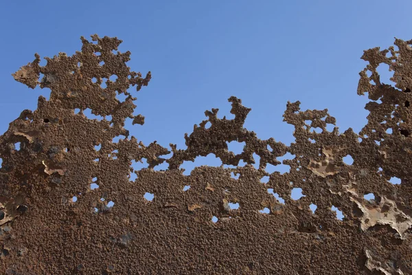 Koroze kovu - Pobřeží koster - Namibie — Stock fotografie