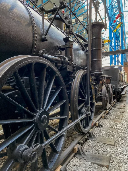 A Agenoria - uma locomotiva a vapor precoce — Fotografia de Stock