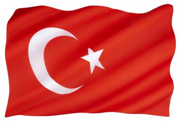 Türkiye Cumhuriyeti bayrağı, içinde beyaz yıldız ve hilal bulunan kırmızı bir bayrak. Bayrağa sık sık Al Bayrak denir.. 