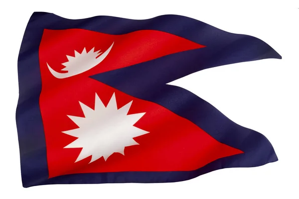 Bandera Nacional Nepal —  Fotos de Stock