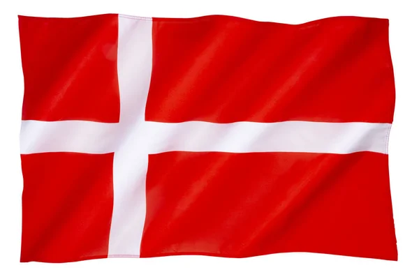 Danmarks Flagga Dannebrog — Stockfoto