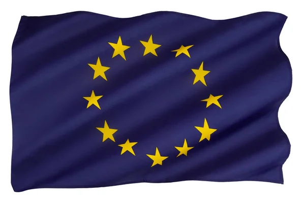 Bandera Unión Europea Unión Europea Una Unión Política Económica Estados — Foto de Stock