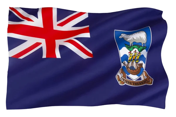 Flag Falkland Islands Current Flag Adopted January 1999 — Stock Photo, Image