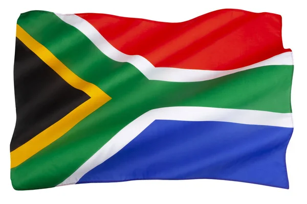 Державний Прапор Південної Африки Прийнятий Квітня 1994 Року Початку 1994 — стокове фото