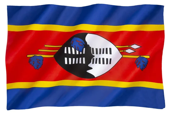 Flag Eswatini Adopted October 1968 Eswatini Swaziland Gained Independence Britain — Stock Photo, Image