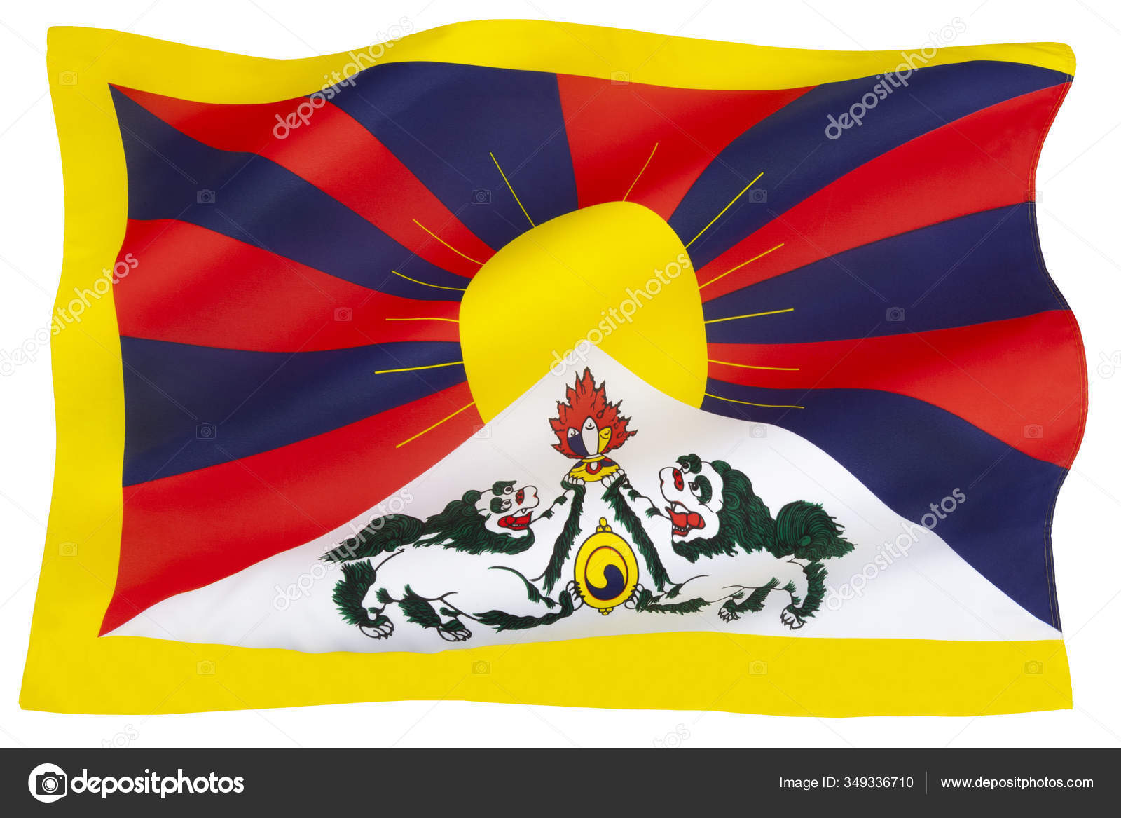 チベットの国旗や雪のライオンの旗は1916年から1951年までチベットの