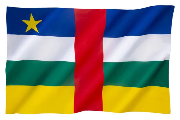 Bandera Nacional República Centroafricana Adoptada Diciembre 1958 — Foto de Stock