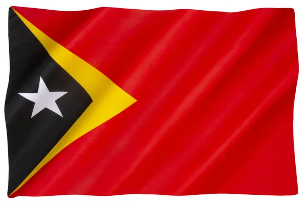 Bandeira Nacional República Democrática Timor Leste Adoptada Novembro 1975 — Fotografia de Stock