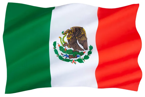 Bandiera Nazionale Del Messico Bandera Mexico — Foto Stock