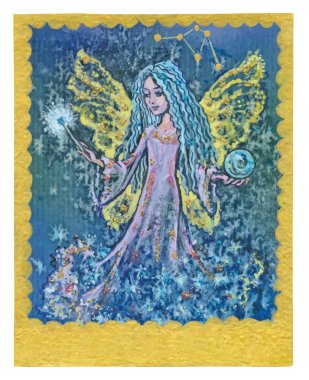 vektör tarot kartı - Fullfiled dilek